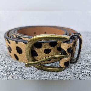 Leopard Print Belt - Brown Size XL